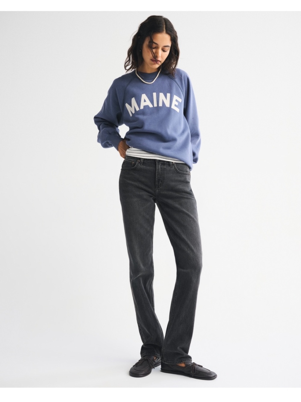 Abercrombie Mid Rise 90s Straight Jean
